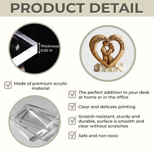 From Our First Kiss Till Our Last Breath - Personalized Couple Acrylic Plaque