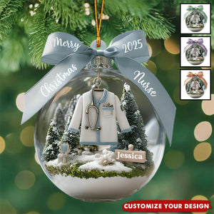 Awesome Nurse - Personalized Nurse Ornament