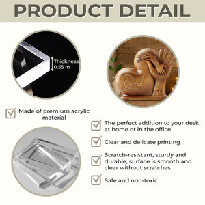 Dad You Are The Piece That Holds Us Together - Personalized Father Custom Shaped Plaque