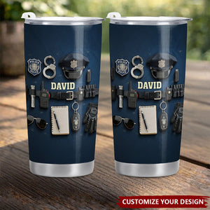 Honor Your Service With Personalized Police Gear, Custom Stainless Steel Tumbler