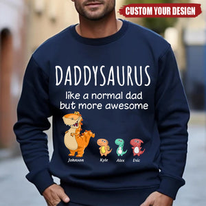 Grandpasaurus And Kids Personalized Man Sweater