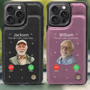 The Call I Wish I Could Take-Personalized Memory Photo Leather Wallet Phone Case