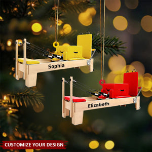 Personalized Pilates Equipment Ornament,Pilates Studio Fitness Gift