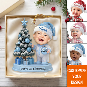 Personalized Baby’s First Christmas Newborn Holiday Ornament