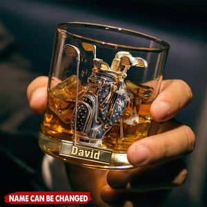 Look For Balls - Personalized Golf Whiskey Glass