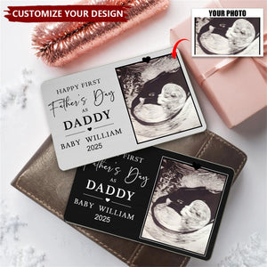 Personalized Father's Day Gift for Expecting Dad, Personalized Wallet Card