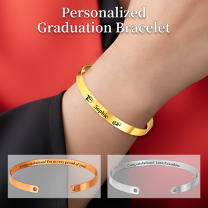Class of 2026 Grad Bracelet - Custom Graduation Bracelet
