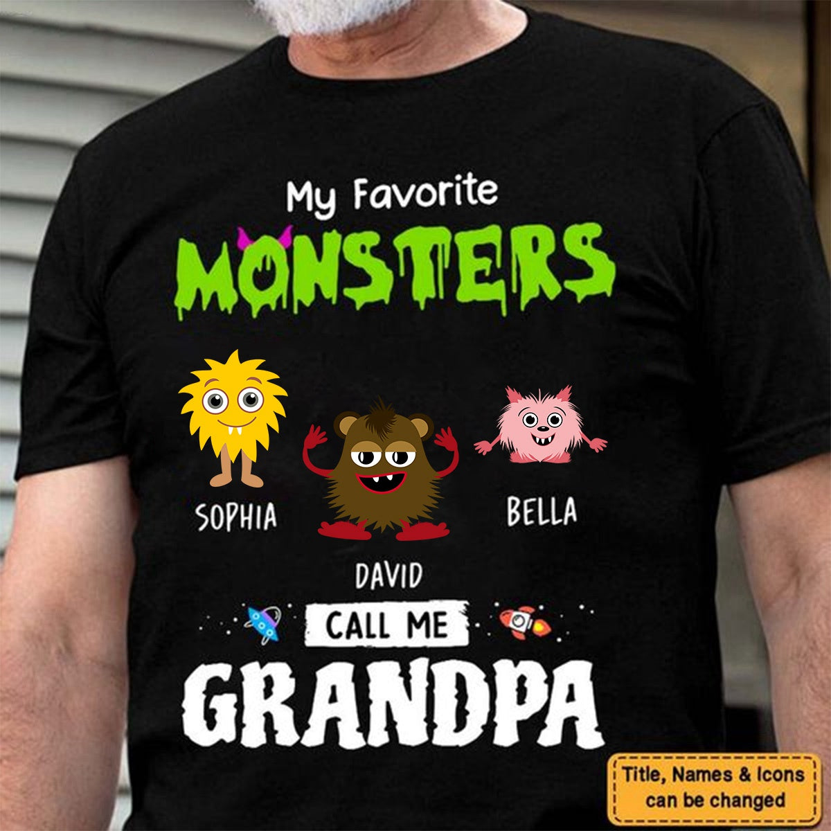 My Favorite Little Monsters Call Me Grandpa/Grandma Shirt