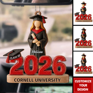 Personalized Celebrate Graduation With Custom Cap and Diploma Ornament