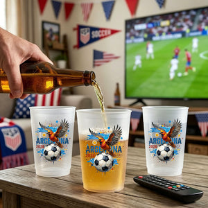 Custom Country Flags - Personalized 2026 Soccer Cups, Party Cups