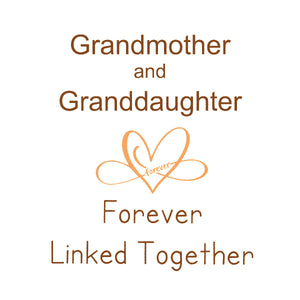 Grandmother Granddaughter Infinity Heart Ring