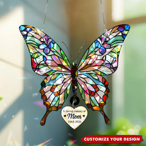 In Loving Memory, Personalized Holographic Butterfly Suncatcher