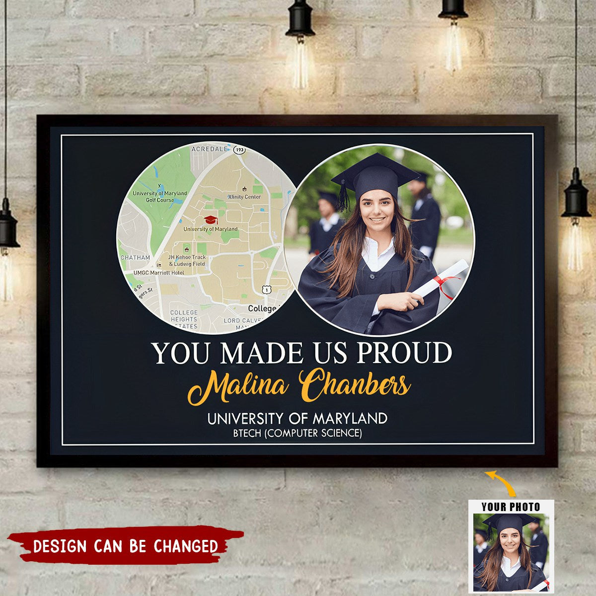 You Made Us Proud Custom Graduation Photo Canvas Print, Gift For Graduates
