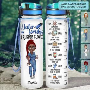 Nurse Affirmations - Personalized Water Bottle With Time Marker