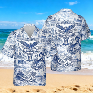 250 Years of America Hawaiian Shirt 1776-2026, 4th of July Shirt