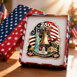 United States 250th Birthday Commemorative Acrylic Fridge Magnet