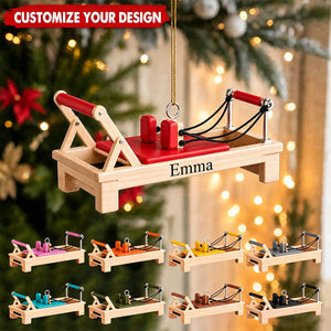 Personalized Pilates Reformer Christmas Ornament,Pilates Lovers Gift