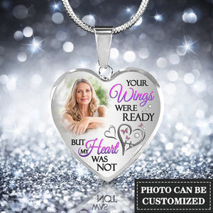 HEART NECKLACE - YOUR WINGS WERE READY MEMORIAL NECKLACE
