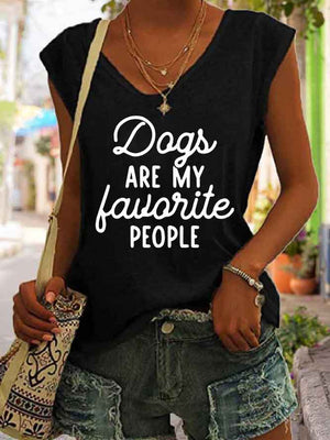 Women's Dogs Are My Favorite People Tank Top