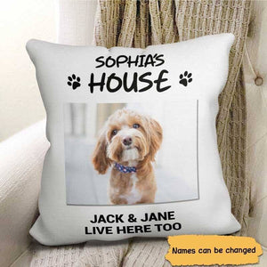 Dogs House Photo Pillowcae ,Personalized Pillowcase-Gift For Dog Lover
