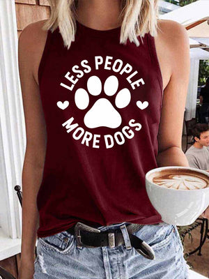 Women's Less People More Dogs Tank Top