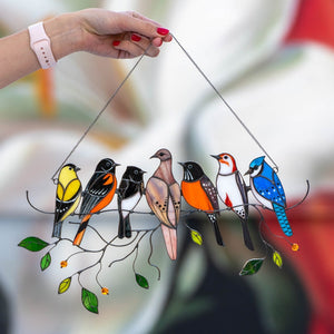 The Best Gift-Birds Stained Window Panel Hangings🎁