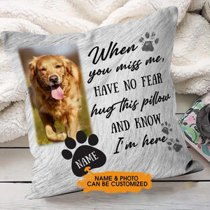 Personalized Memorial Pillow Have No Fear Hug This Pillow