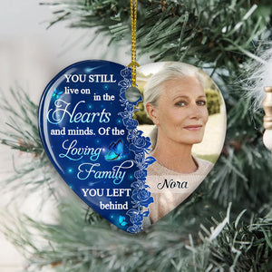 Hearts And Minds - Personalized Ceramic Christmas Ornament