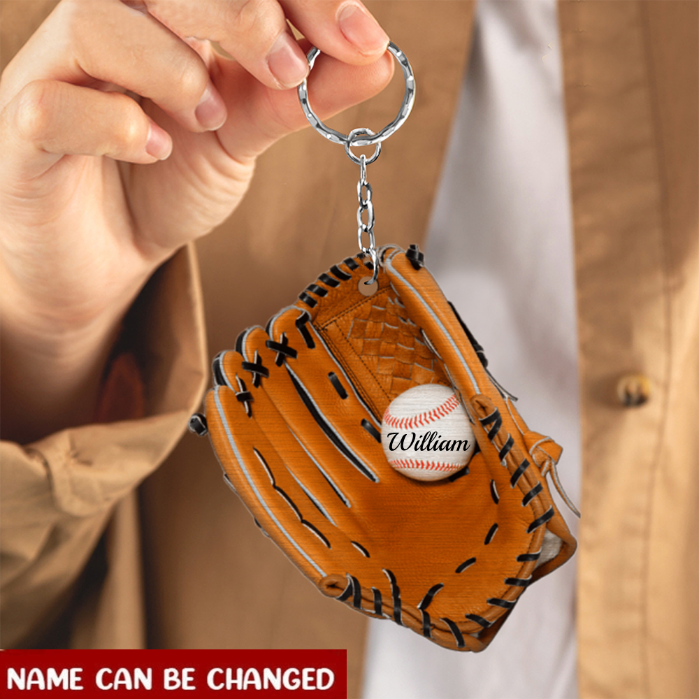 Baseball Glove Ornament- Personalized Acrylic Ornament