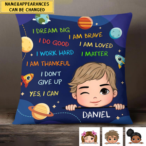 Personalized I Dream Big Grandson Pillowcase