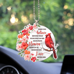 Hibiscus Cardinal When You Believe Acrylic Ornament