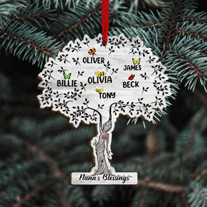 Family Tree, Personalized Grandma Ornament, Christmas Gift