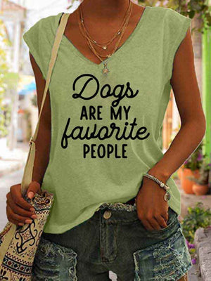 Women's Dogs Are My Favorite People Tank Top