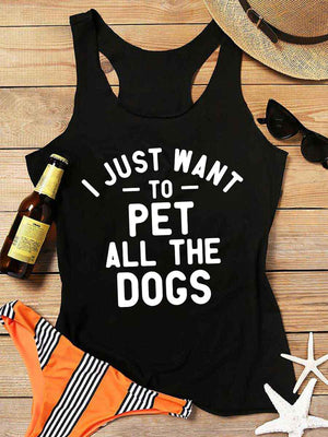 Women's I Just Want To Pet All The Dogs Tank Top