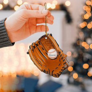 Baseball Glove Ornament- Personalized Acrylic Ornament