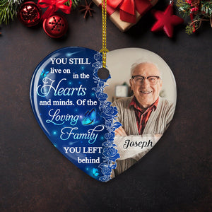 Hearts And Minds - Personalized Ceramic Christmas Ornament