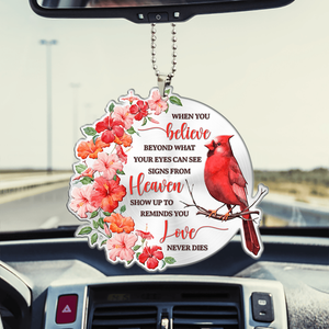 Hibiscus Cardinal When You Believe Acrylic Ornament