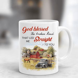 Personalized Countryside God Blessed Coffee Mug