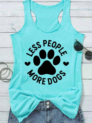 Less People More Dogs Tank Top