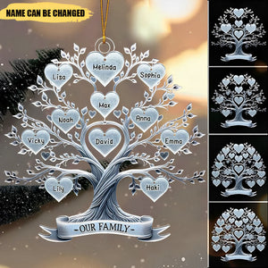 Family Tree Name - Gift For Parents Grandparents, Christmas Gifts For Families