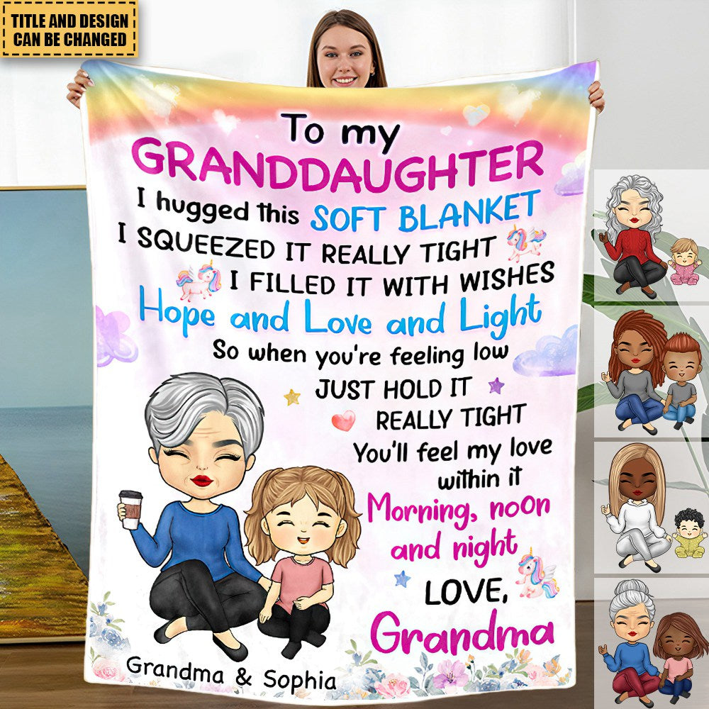 Hope And Love And Light - Family Personalized Blanket