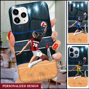 Personalized Just A Girl Who Loves Volleyball Phone Case-Gift For Volleyball Lover