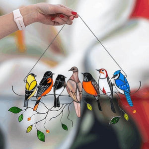 The Best Gift-Birds Stained Window Panel Hangings🎁