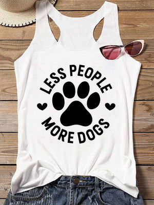 Less People More Dogs Tank Top