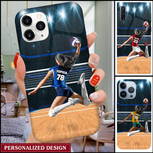 Personalized Just A Girl Who Loves Volleyball Phone Case-Gift For Volleyball Lover