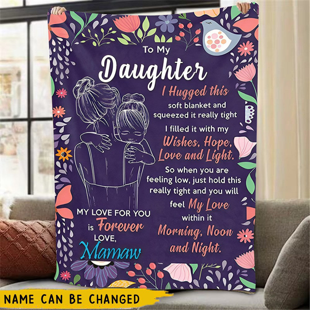 Personalized Granddaughter's Gift-Sweet Words Blanket