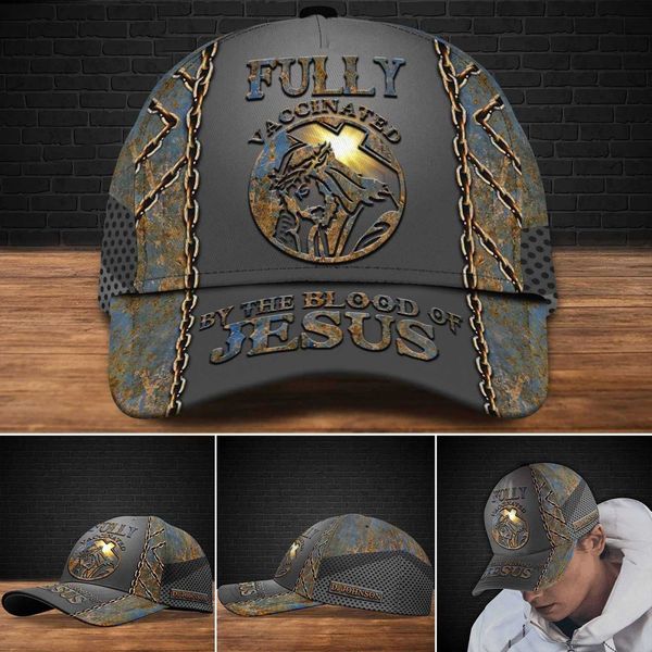 Fully Vaccinated By The Blood Of Jesus Cap Jesus Gift Jesus Cap