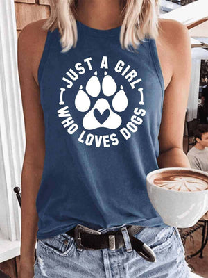 Women's Just A Girl Who Loves Dogs Tank Top