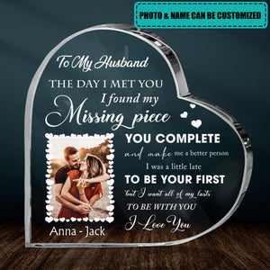 To My Wife Gift- Gift Idea For Couple - Personalized Upload Photo Acrylic Plaque