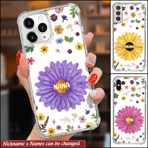 Personalized Gift For Grandma Mom Flower Birthday Gift Space Phone case